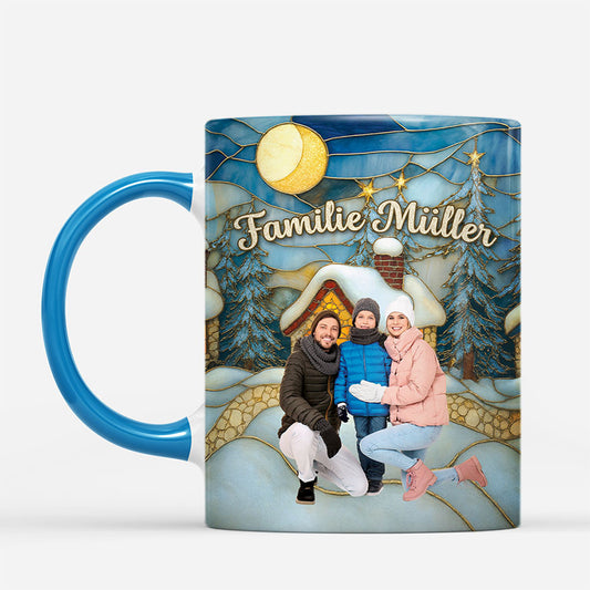 7310MGE2 3d druck effekt familie mit foto buntglas personalisierte tasse familie 7310M6PTI