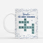 7312MGE1 gemeinsam sind wir eine familie personalisierte kreuzwortratsel tasse familie 7312M3TMI