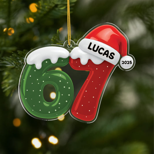 7316OGE1 67 personalisierter weihnachtsschmuck_ acryl frauen manner 7316OKV5B