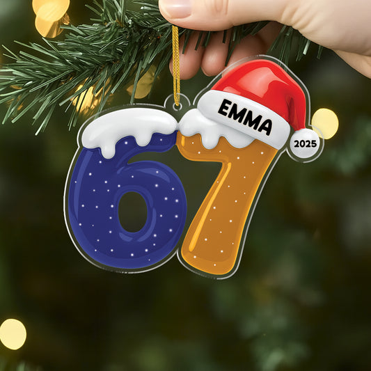 7316OGE2 67 personalisierter weihnachtsschmuck_ acryl frauen manner 7316OKV5B