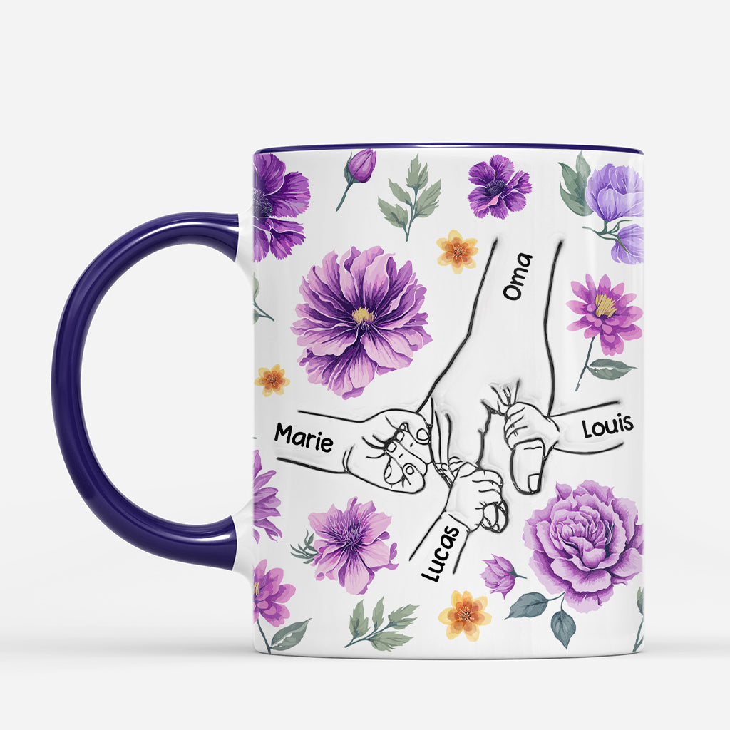 7317MGE2 hand in hand blumen oma mama tasse personalisieren_ 7317M3VAA