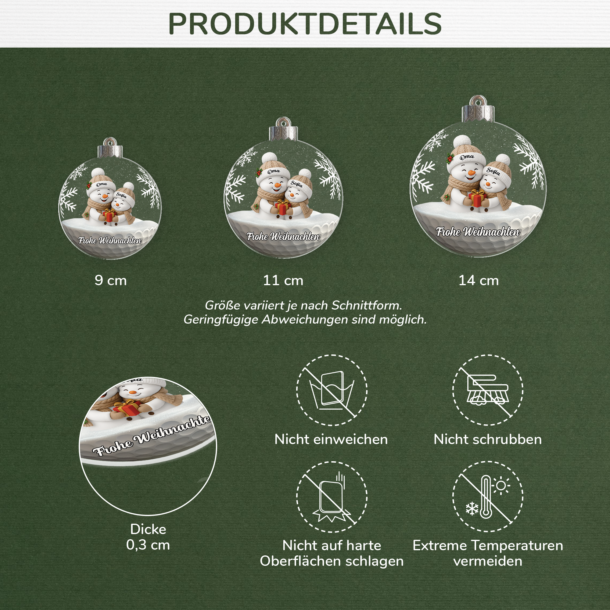 7331OGE3 3d druck effekt frohe weihnachten rosa schneemann personalisiert_er weihnachtsschmuck acryl opa oma 7331O8T5A