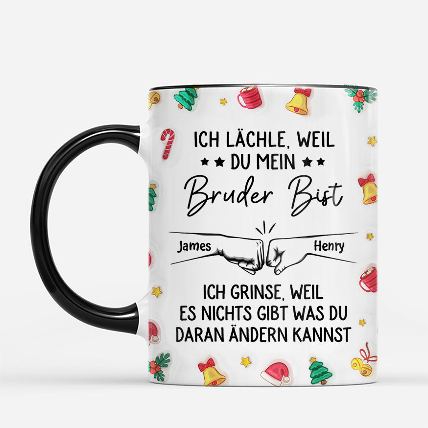 7333MGE2 3d druck effekt ich lachle weil du mein bruder bist personalisierte weihnachtstasse bruder 7333M8T5E_2d41be53 2321 4507 ba6e 360c182d934c