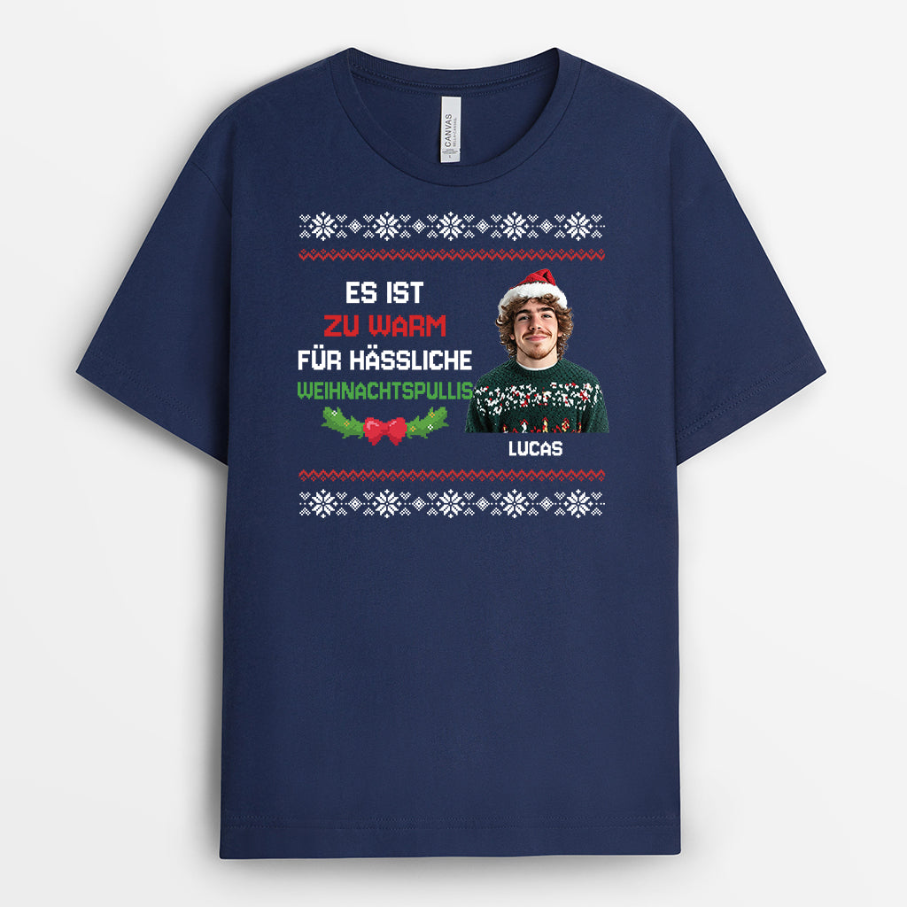 7346AGE2 das ist mein zu heiss fur einen hasslichen weihnachtspulli shirt weihnachts t shirt personalisiert_ lustig 7346A6MNA