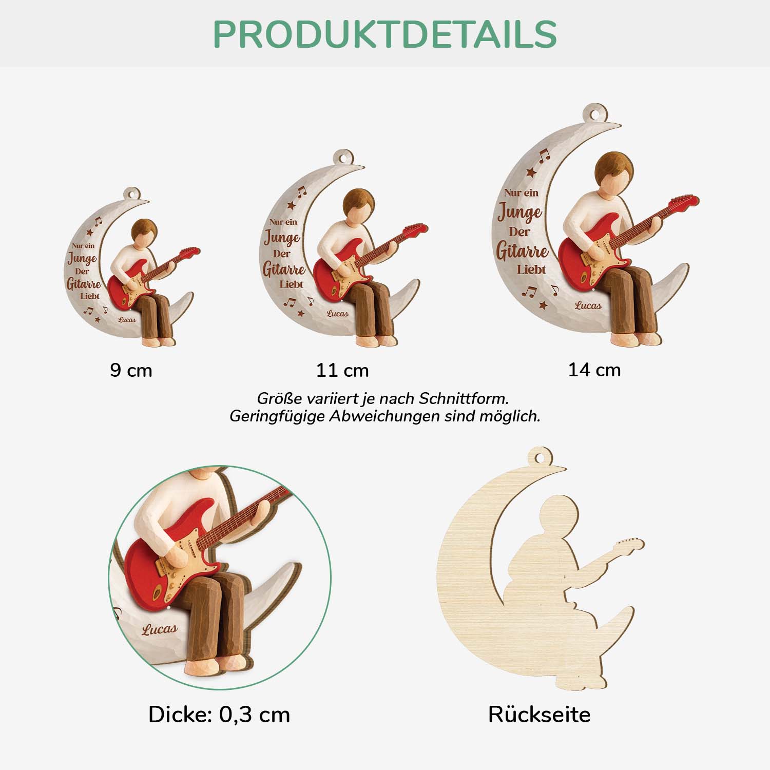 7351OGE3 nur ein junge der gitarre liebt personalisierte 1 schicht holz ornamente weihnachten frauen manner 7351OTL5A_46061830 bec2 4f49 a002 ae86013d3f8a