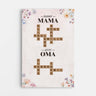 7385CGE1 erst mama jetzt oma_ personalisierte kreuzwortratsel leinwand blumen 7385C6V5A