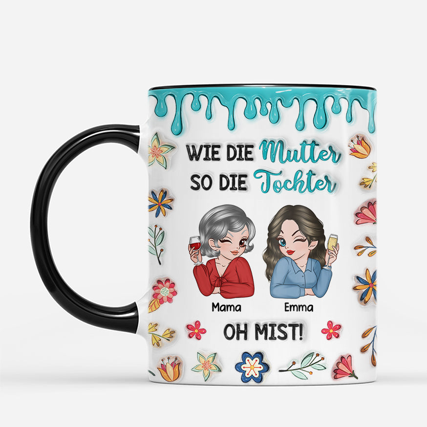 7439MGE2 3d druck effekt wie die mutter so die tochter mama tasse personalisieren 7439M3TTA