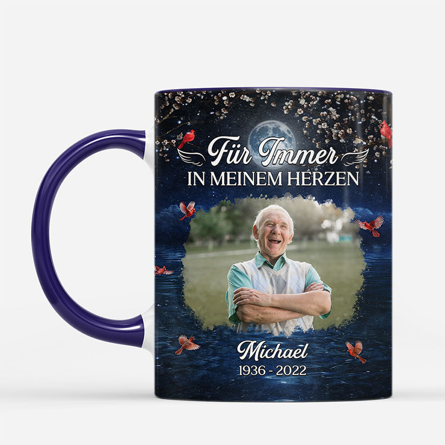 7446MGE2 fur immer in meinem herzen personalisierte tasse mit foto_ frauen manner zur erinnerung 7446M3VMA