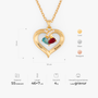 7460JGE3 herz mit geburtstein_ personalisierte halskette damen_ und manner 7460J0P5G
