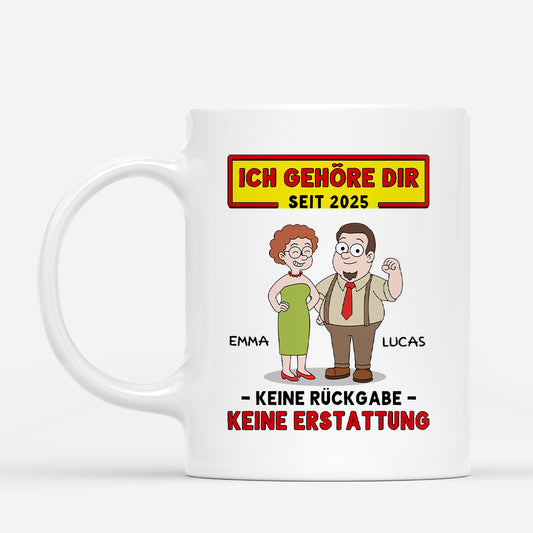 7482MGE1 ich gehore dir keine ruckgabe keine erstattung lustige paar tassen personalisiert 7482M6TWA