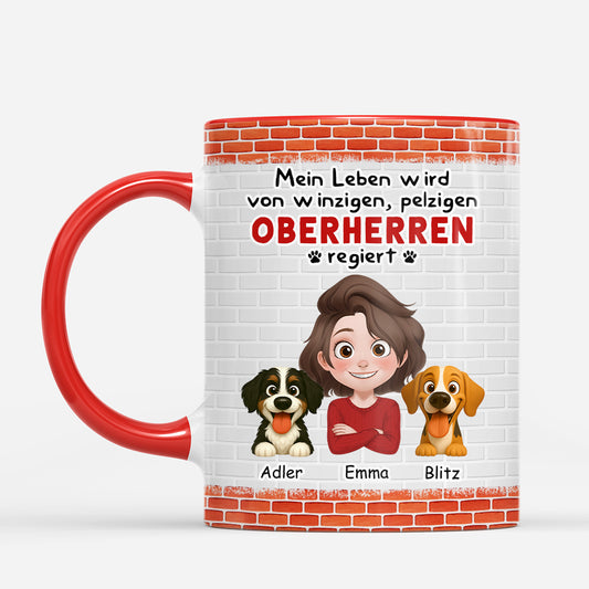 7483MGE1 mein leben wird von winzigen pelzigen oberherren regiert tasse mit hunden personalisierte_ lustig 7483M6LWC_2