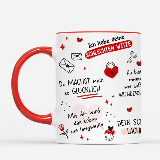 7544MGE2 10 grunde warum ich dich liebe personalisierte tasse mit foto_ paar 7544MSFAG
