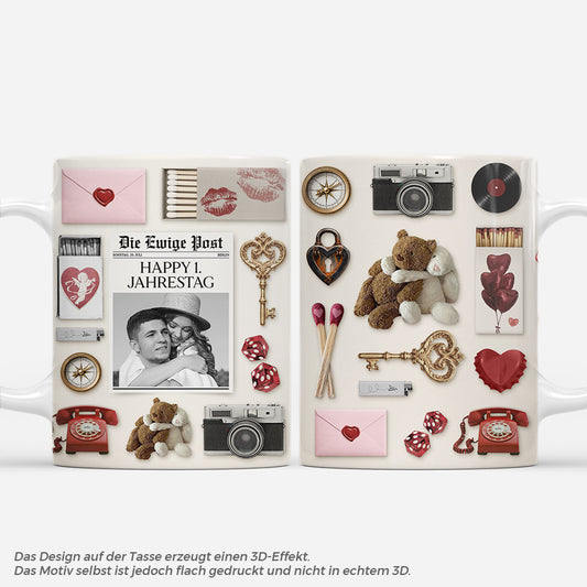 7546MGE1 3d druck effekt die ewige post happy jahrestag personalisierte tasse mit foto_ paar 7546MTLZG