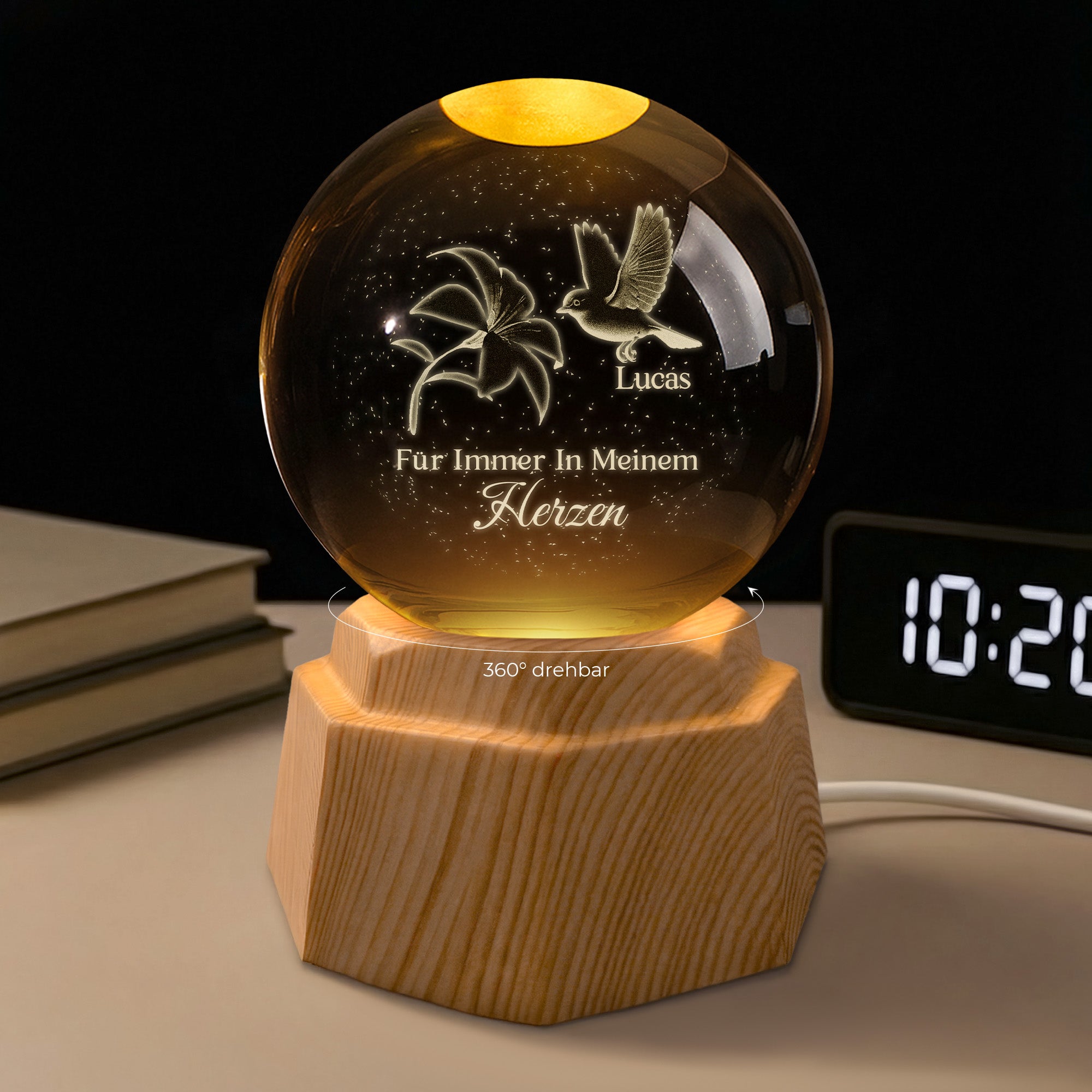 7555LGE1 ich bin immer bei dir 3d kristallkugel personalisiert zur erinnerung 7555L3LMA_2