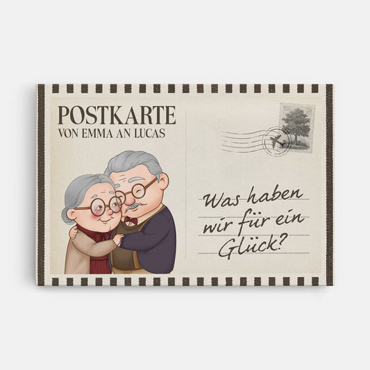 7567CGE1 postkarten liebesspruche personalisierte leinwand paar 7567CCVZG