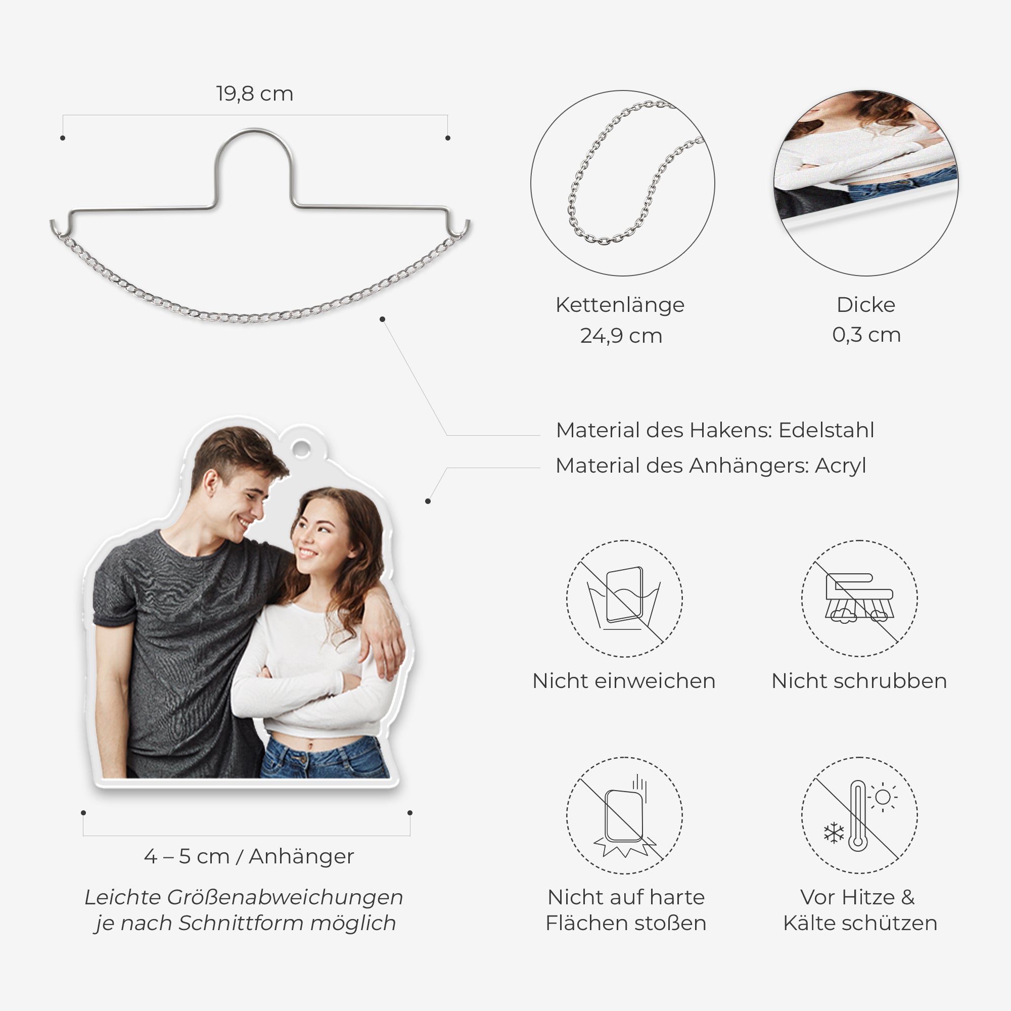 7581GGE1 fahr vorsichtig ich liebe dich acryl autospiegel anhanger personalisiert_ paare foto 7581GTVCG_2