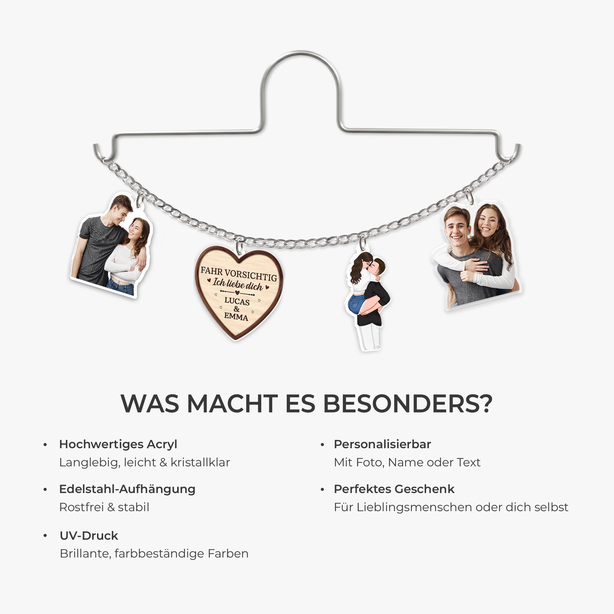 7581GGE1 fahr vorsichtig ich liebe dich acryl autospiegel anhanger personalisiert_ paare foto 7581GTVCG_3