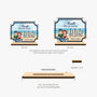 7582QGE1 monate voller gluck personalisierte holz zahler plakette paar 7582Q8VMG_2