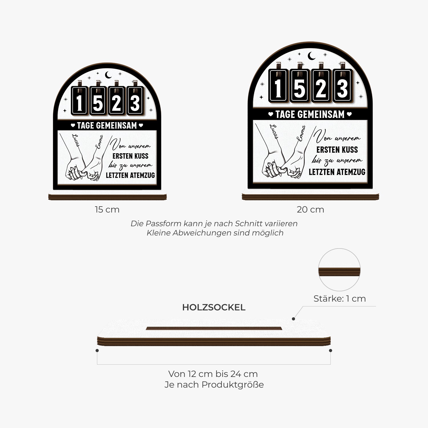7587QGE3 vom ersten kuss bis zum letzten atemzug tageszahler kalender personalisiert paar 7587QTVWG