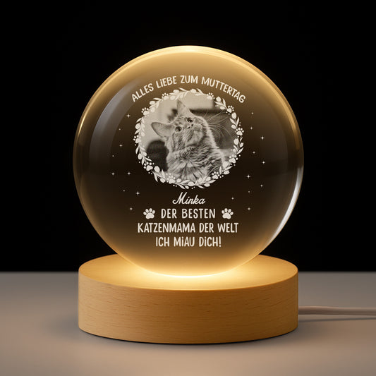 7653LGE1 beste katzenmama happy muttertag personalisierte geschenke katze  kristallkugel foto 7653lcq5d_0fe0aa6b 5149 4ee7 bf20 8eef6f1fa9a7