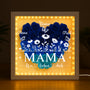 7688OGE2 wir lieben dich blumen 3d bilderrahmen personalisiert mama oma blumen 7688otptg