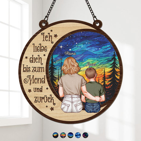 7689UGE1 ich liebe dich bis zum mond und zuruck personalisierte geschenke familie  acryl sonnenfanger papamama 7689usqzi