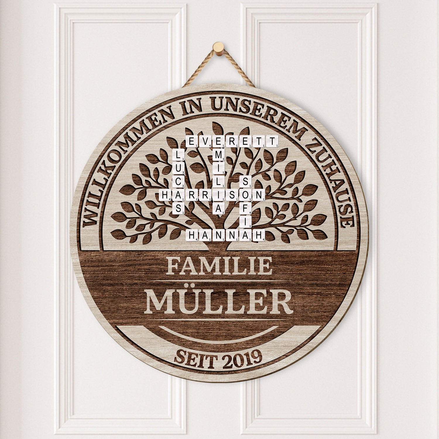 7710QGE2 willkommen in unserem zuhause personalisiertes kreuzwortratsel geschenk  holzschild 7710q8pwi_31cc3e72 b050 44da 8efc 72ff835d1929