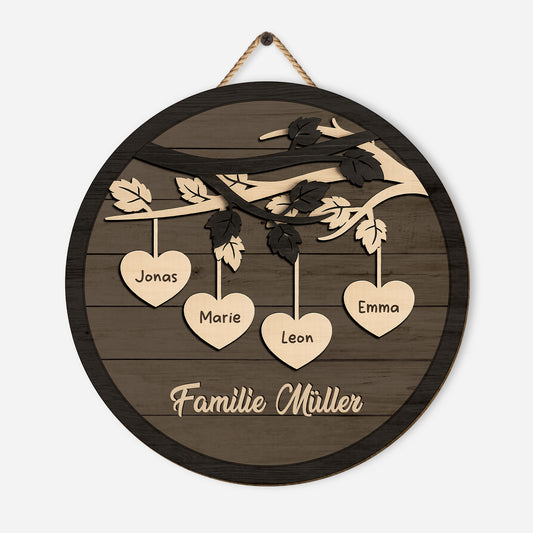 7722QGE1 ast baum  herz personalisiert_e geschenke familie  holzschild 7722q8pni