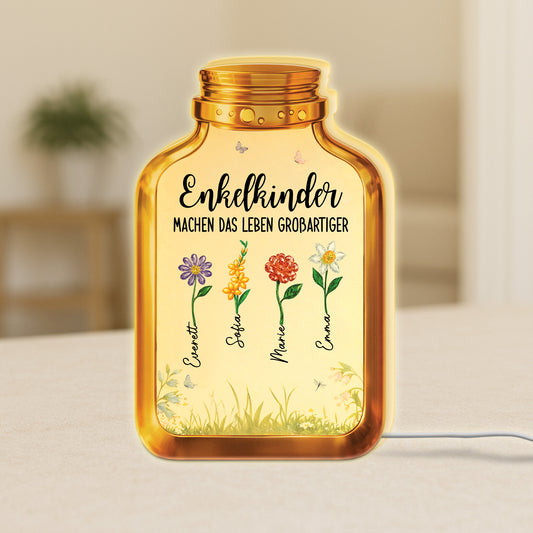 7734LGE1 enkelkinder machen das leben grossartiger personalisiertes geschenk  lightbox mamaoma blumen 7734l8qaa
