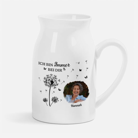 7737OGE1 name  hortensien personalisierte trauergeschenke  keramik vase foto frauen  manner 7737o3hca