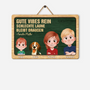 7744QGE1 gute vibes rein schlechte laune bleibt draussen personalisierte geschenke familie  holzschild mit hund  katze 7744qtkhi