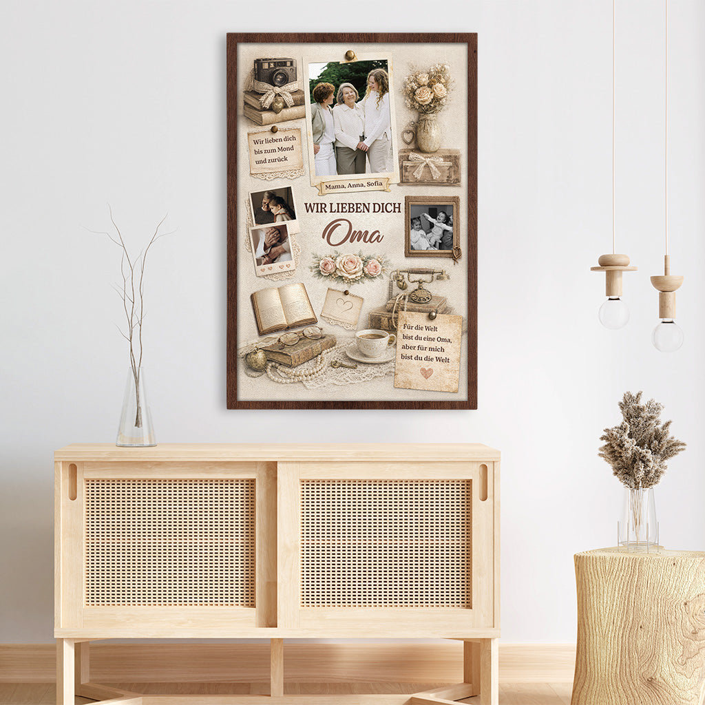 7747CGE3 wir lieben dich mama personalisierte geschenke foto  leinwand mamaoma 7747cttta