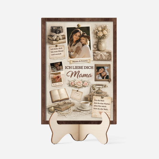 7747QGE1 wir lieben dich mama personalisierte geschenke foto  holzaufsteller omamama 7747qttta