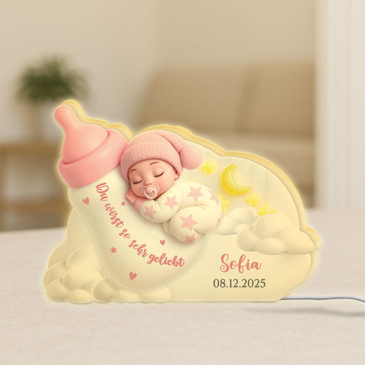 7751LGE1 3d druck effekt du wirst so sehr geliebt personalisierte lightbox mamababy 7751lsvaa_2