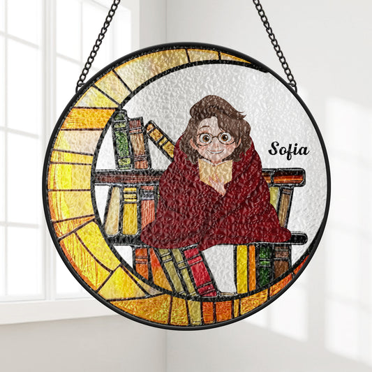 7766UGE1 bucherwurm personalisierte geschenke fur leseratten_ manner  frauen  buntglas sonnenfanger 7766u6pca