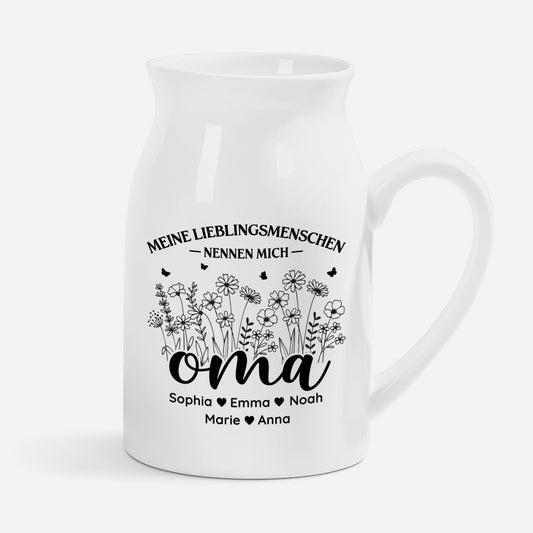 7776OGE1 mein lieblingsmensch nennt mich mama personalisiertes geschenk  keramik vase omamama 7776otqca