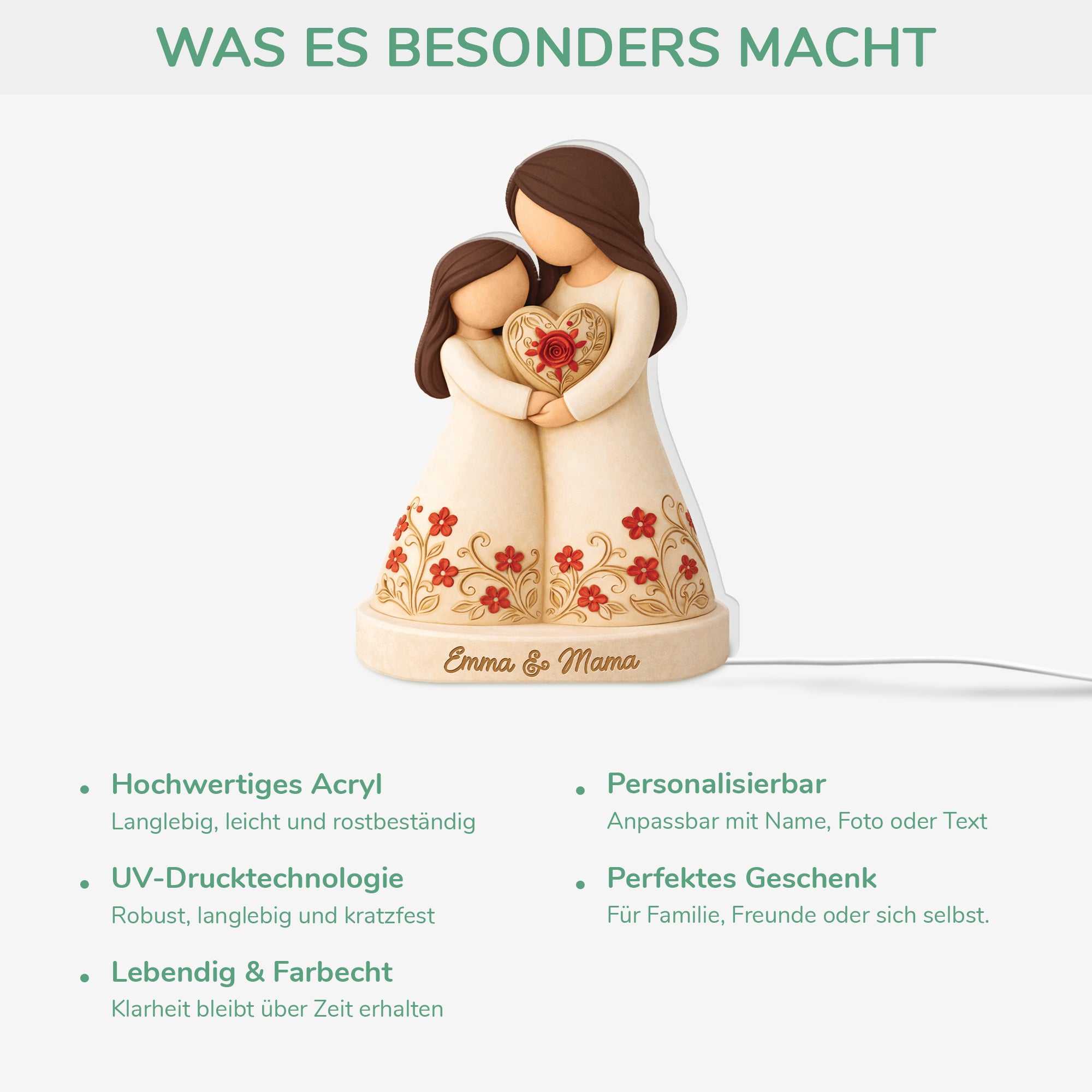 7777LGE3 mama  tochter personalisiertes geschenk  lightbox mamaoma 7777l3pna