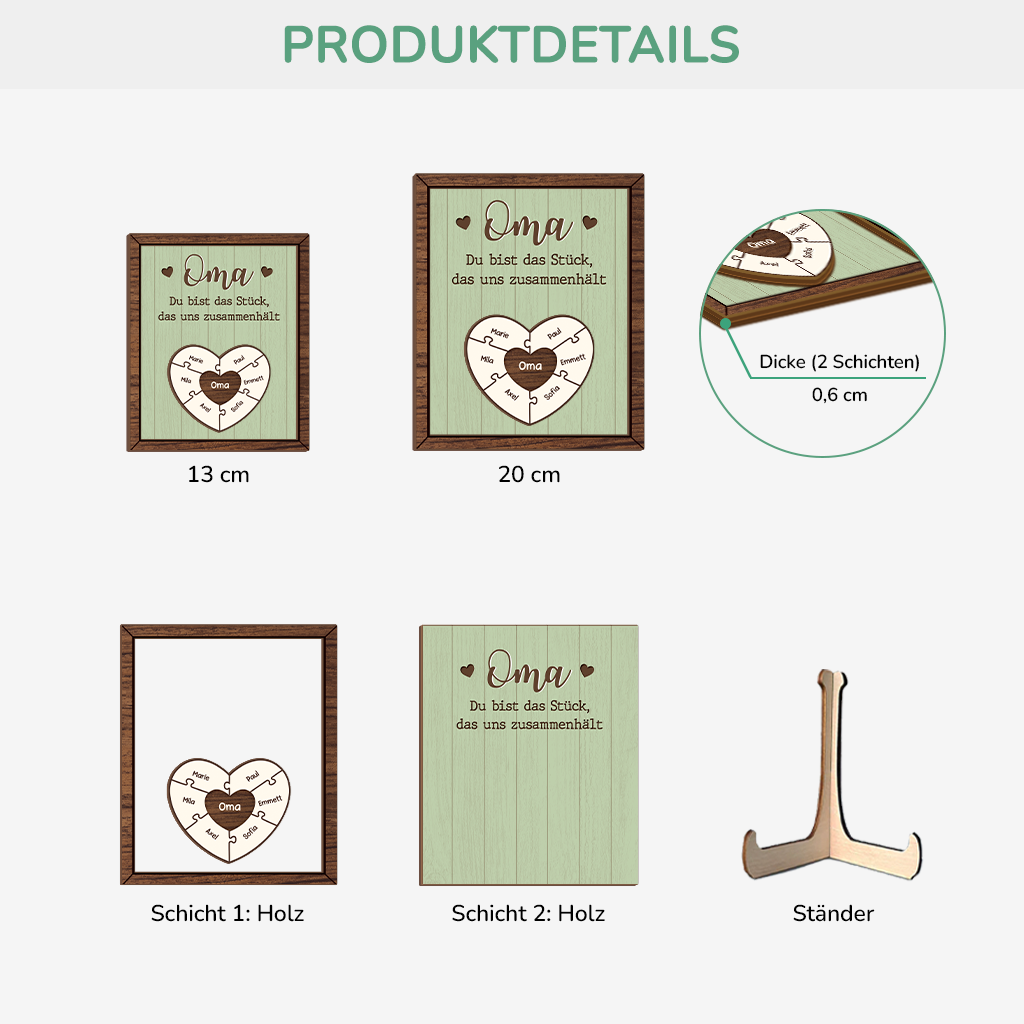 7802QGE3 mama du bist das stuck das uns zusammenhalt personalisiertes geschenk  holzaufsteller mama  oma 7802qshhav