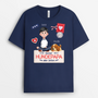 7816AGE2 beste hundemama der welt t shirt hund personalisiert strick optik 7816acfmc