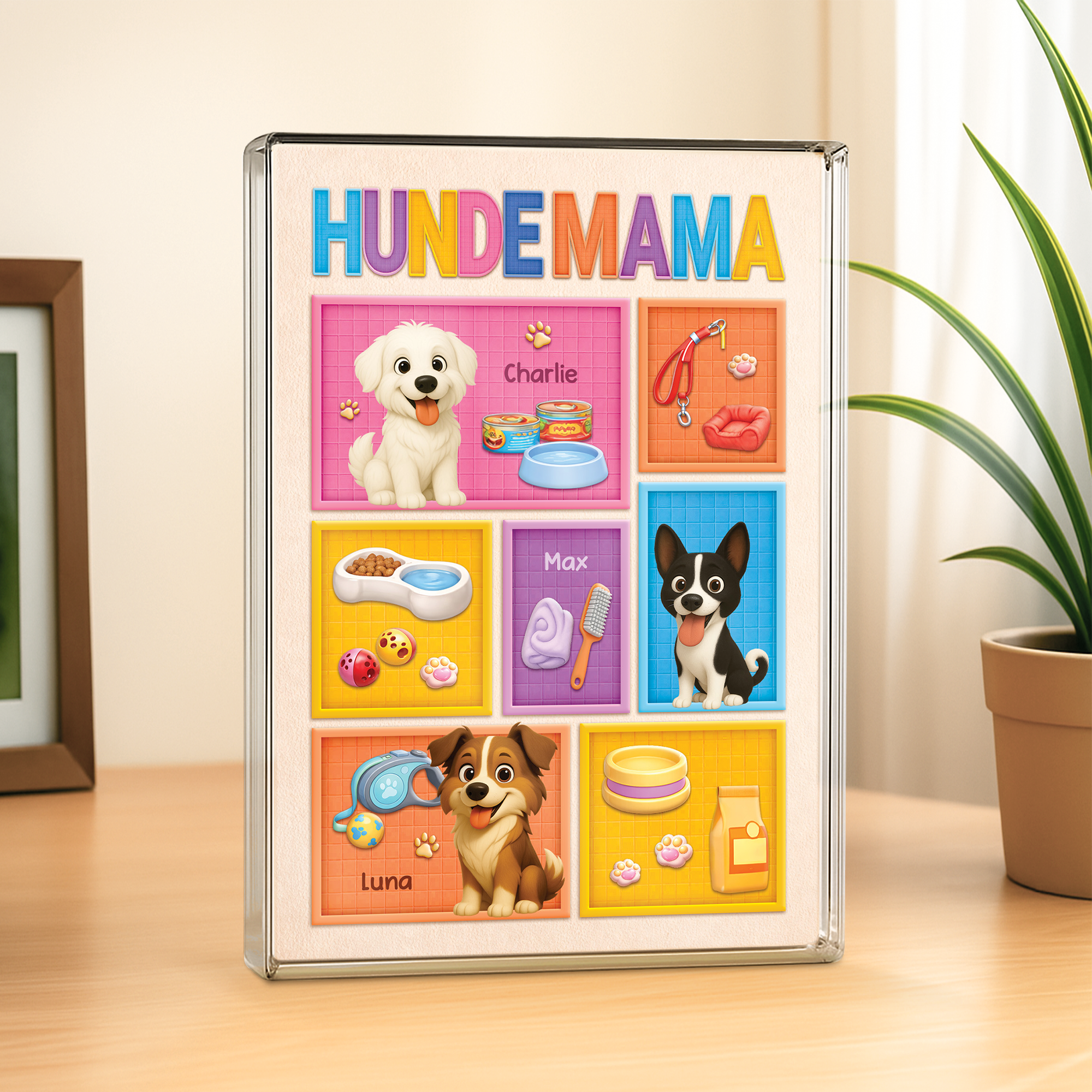7835RGE2 hundezubehor rechteck acrylplakette personalisiert hund 7835r6xmc