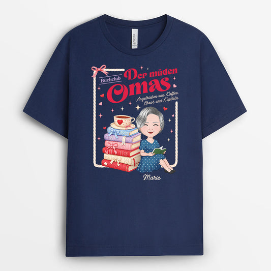 7843AGE2 club der muden mamas oma  mama t shirt personalisiert fur leseratten frauen strick optik 7843a6vna
