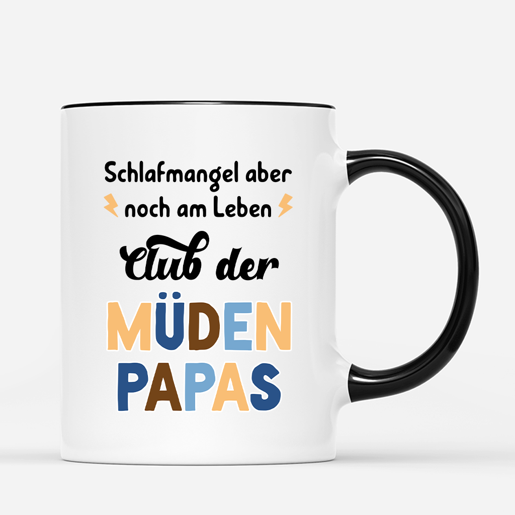 7845MGE3 club der muden mamas personalisiertes geschenk  papa  mama tasse 7845m6hwa