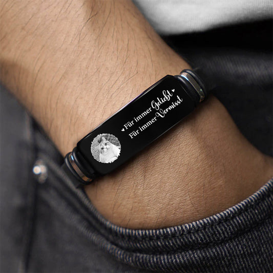 7853jGE2 ich bin immer bei dir personalisierte trauergeschenke  armband mit foto_ katze hund 7853j3qcc
