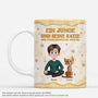 7879MGE1 3d druck effekt ein junge  seine katze personalisiert_e geschenke katze  tasse gold optik 7879mcpzd