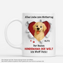 7880MGE1 3d druck effekt happy muttertagvatertag personalisierte tasse hund_ wand gebrochen 7880m