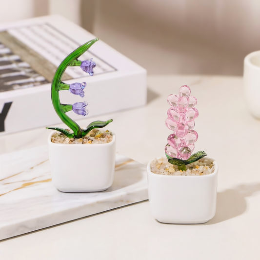 7916GE1 handgefertigte glas pflanzen im keramiktopf deko geschenk fur frauen 7916aokv5a_2