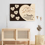 7921CGE3 3d druck effekt familie etwas verruckt etwas laut und ganz viel liebe personalisierte leinwand mamapapa 7921cslmi