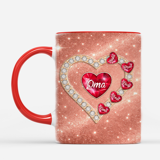 7938MGE1 3d druck effekt oma  enkelkinder personalisiertes geschenk  mamaoma tasse diamanten 7938mt6ca2