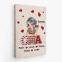 7941GE2 mama  kinder mit namen personalisiertes geschenk  leinwand mama papa 7941ctqna