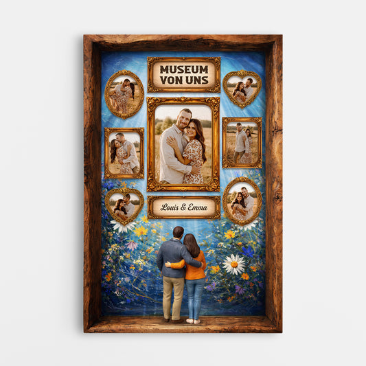 7944CGE1 3d druck effekt museum von uns personalisierte paar geschenke  leinwand_ mit foto resin harz 7944cspwg